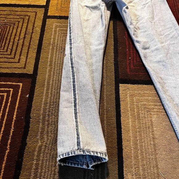 Vintage Levis 501 Redline Selvedge Distressed Jeans W35 L34 80s Authentic USA - Picture 4 of 16